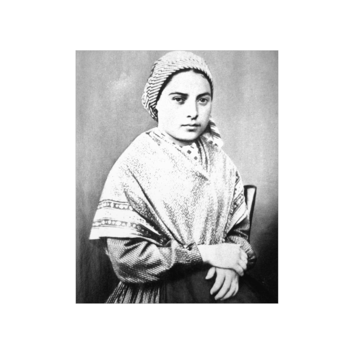 Saint Bernadette Portrait Print Poster