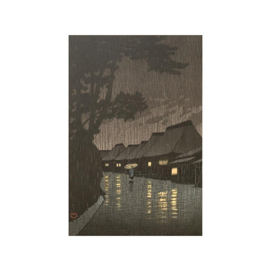 Rain At Maekawa Soshu By Kawase Hasui - Art Unlimited