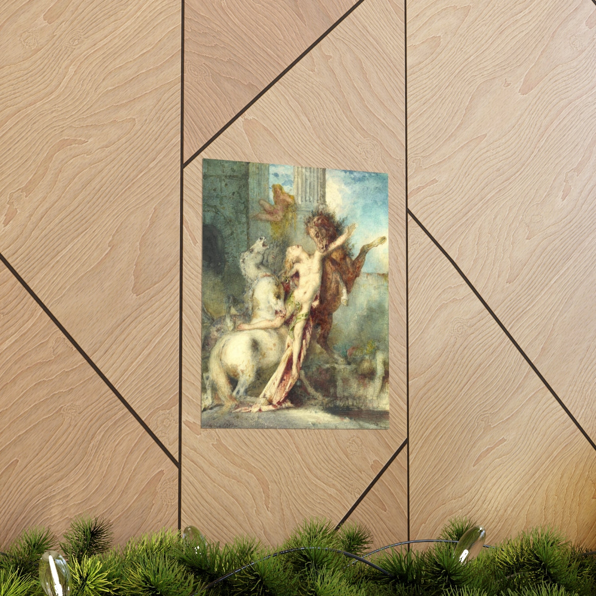 Diomedes Devoured By Horses - Gustave Moreau Print Poster