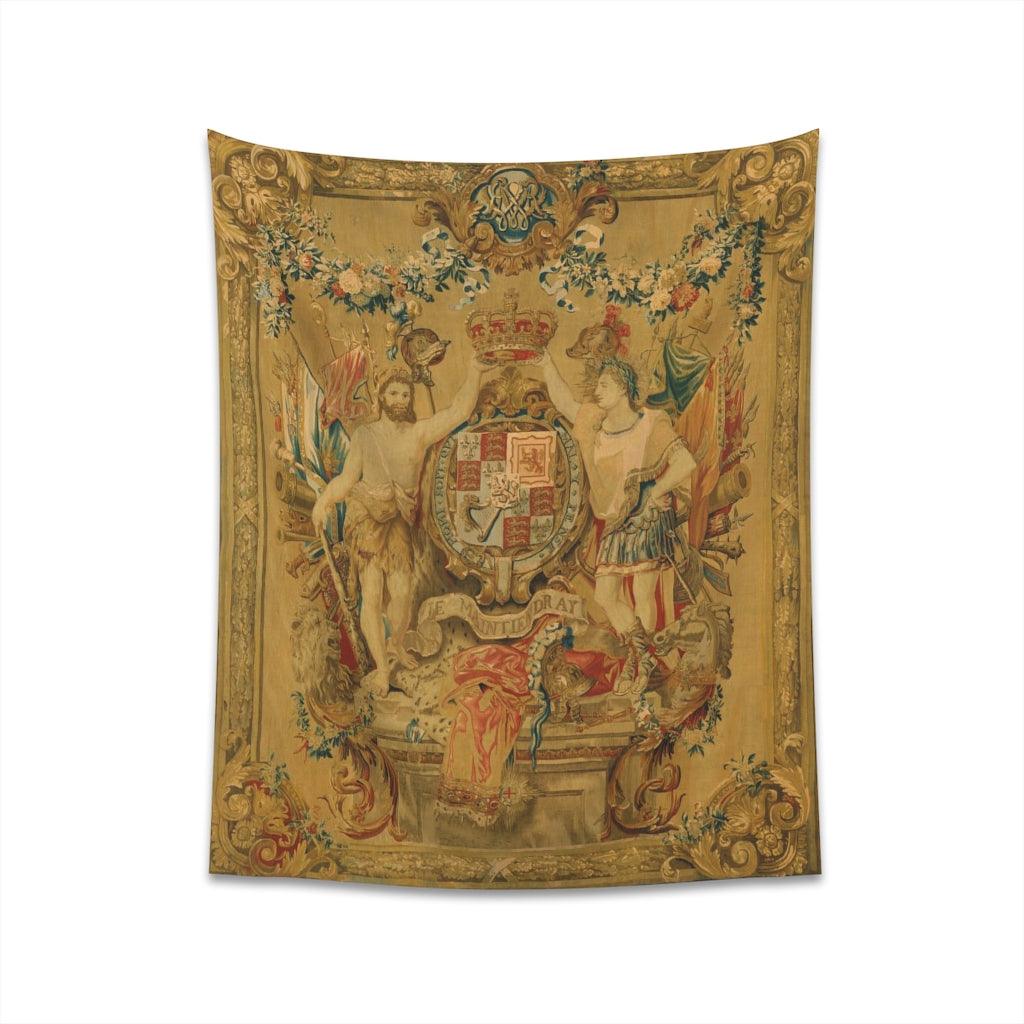 The Arms Of William And Mary - Flemish Family Wall Tapestry - Art Unlimited