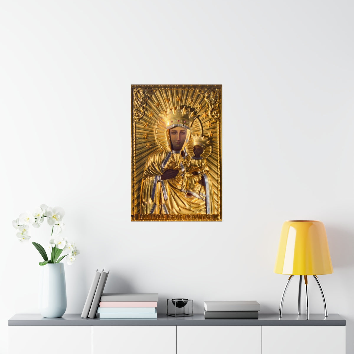 Our Lady Of Czestochowa Black Madonna From Poland Catholic Print Poster