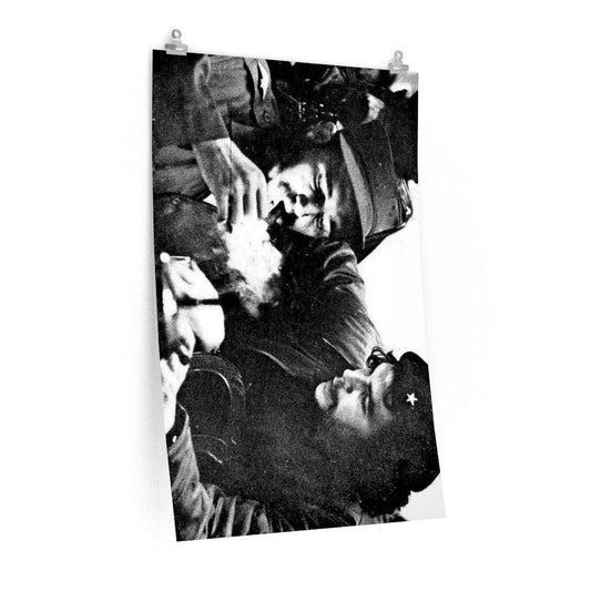 Che Guevara & Fidel Castro Smoking Cigar Print Poster - Art Unlimited