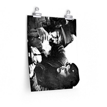 Che Guevara & Fidel Castro Smoking Cigar Print Poster - Art Unlimited