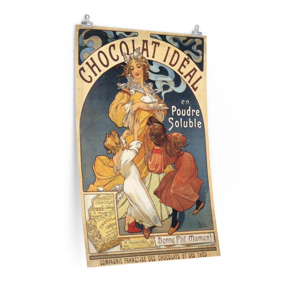 Chocolat Ideal Alphonse Mucha Print Poster - Art Unlimited