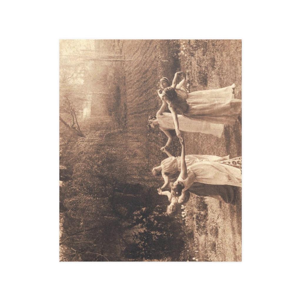 Circle Of Witches Vintage Women Dancing Print Poster - Art Unlimited