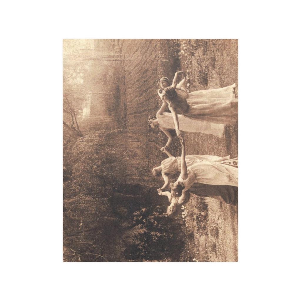 Circle Of Witches Vintage Women Dancing Print Poster - Art Unlimited