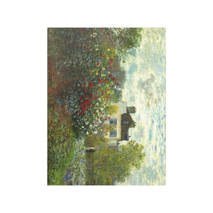 Claude Monet - Monets Garden In Argenteuil 1873 Print Poster - Art Unlimited