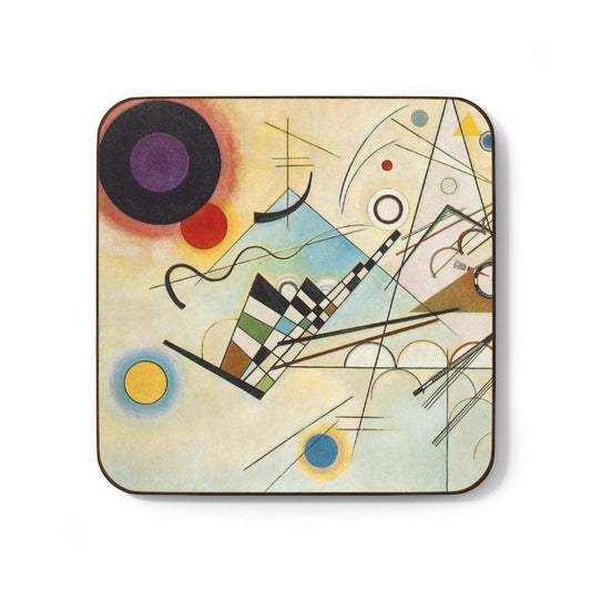 Composition VIII Wassily Kandinsky Hardboard Back Coaster - Art Unlimited