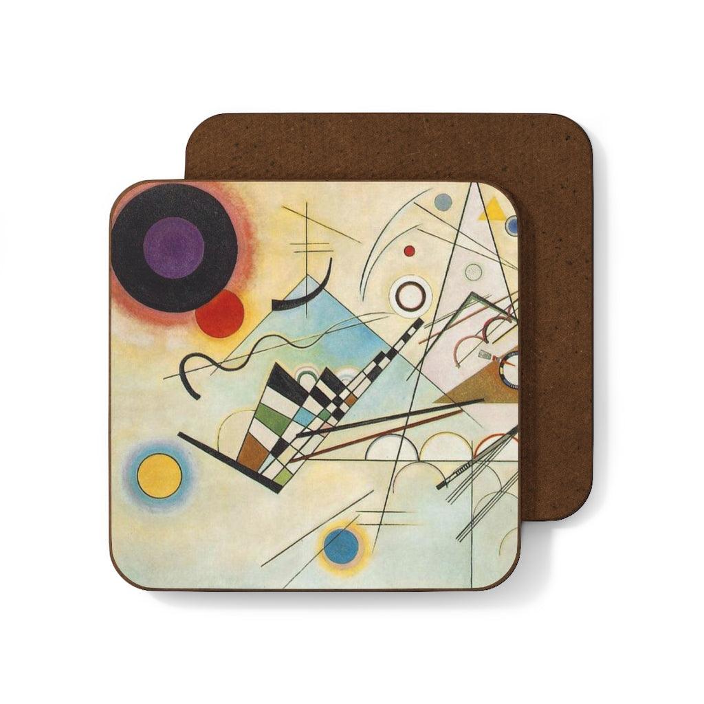 Composition VIII Wassily Kandinsky Hardboard Back Coaster - Art Unlimited