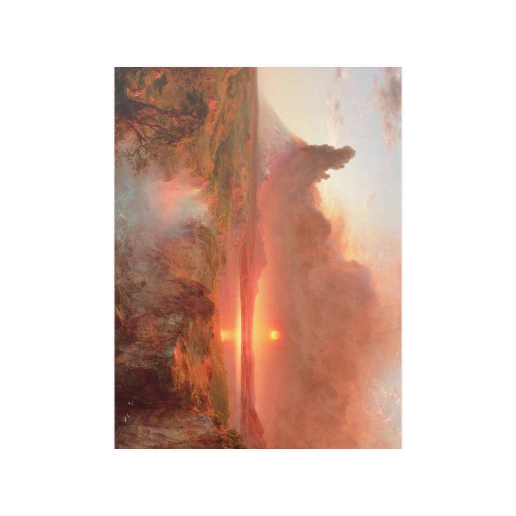Cotopaxi - Frederic Edwin Church 1862 Volcano Landscape Print Poster - Art Unlimited