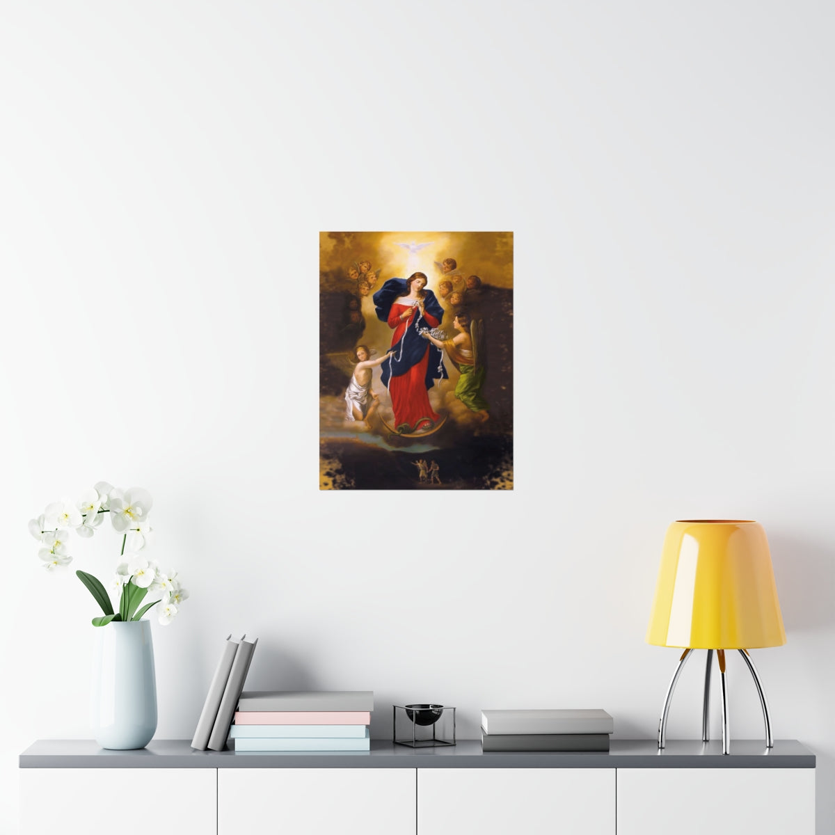 Our Lady Undoer Of Knots Portrait Print Poster