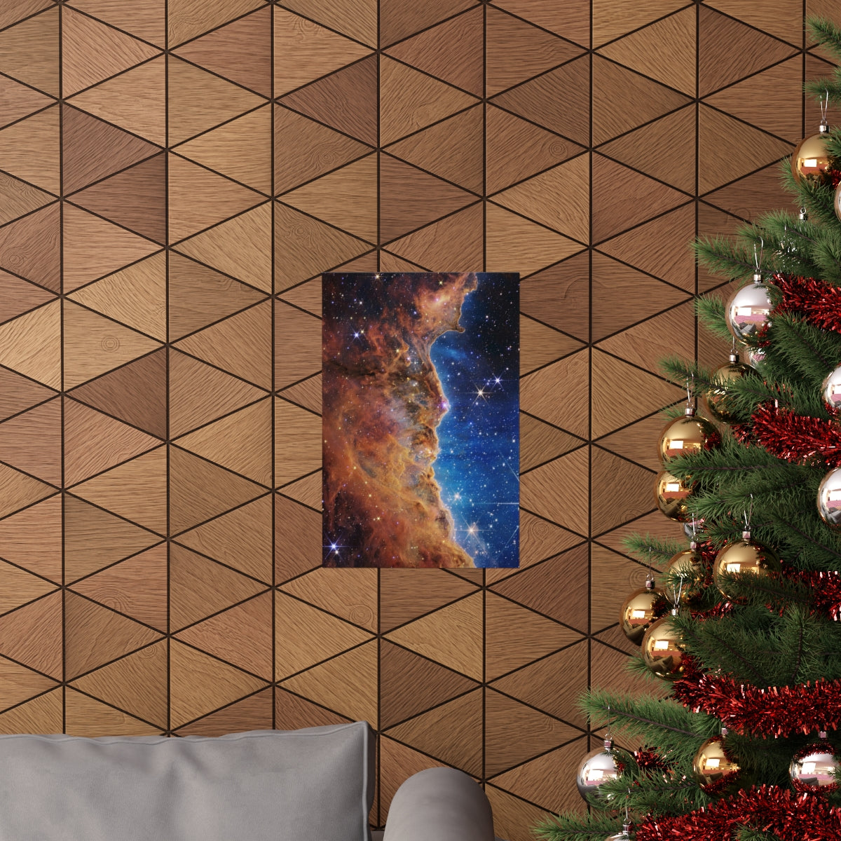 Carina Nebula Deep Field - James Webb Space Telescope Print Poster