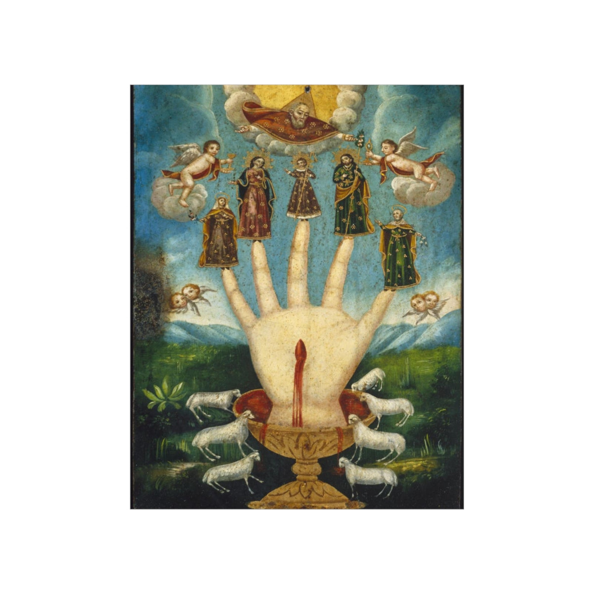 The All Powerful Hand Or The Five Persons Unknown Print Poster