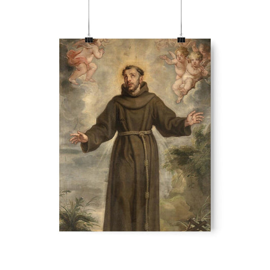 Saint Francis Of Assisi Philip Fruytiers Print Poster