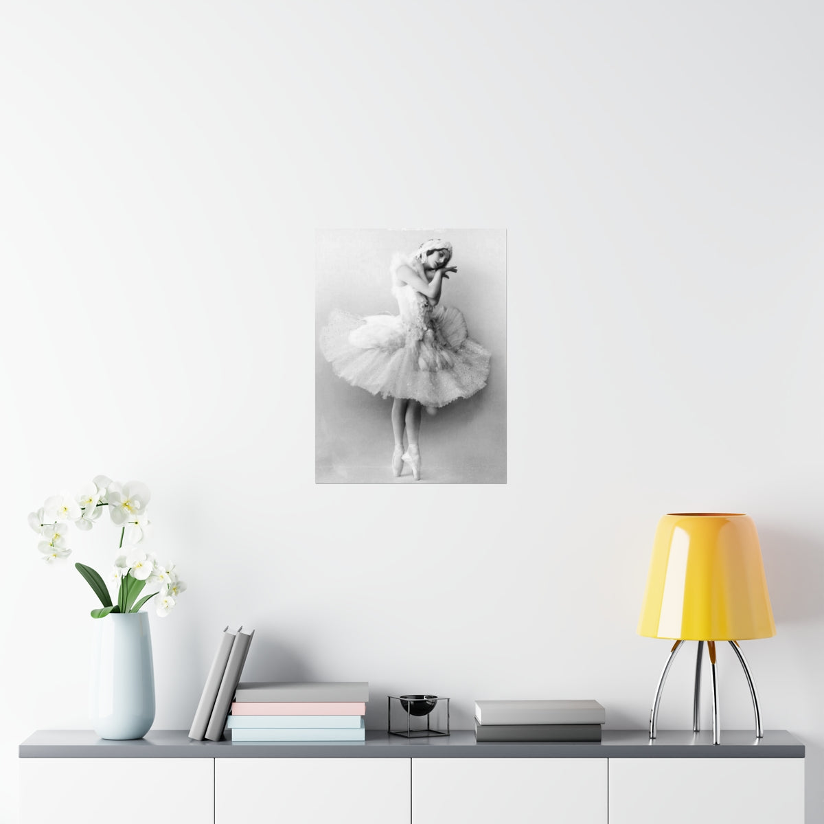 Anna Pavlova Ballet Dancer Black And White Ballerina Photograph Print Poster