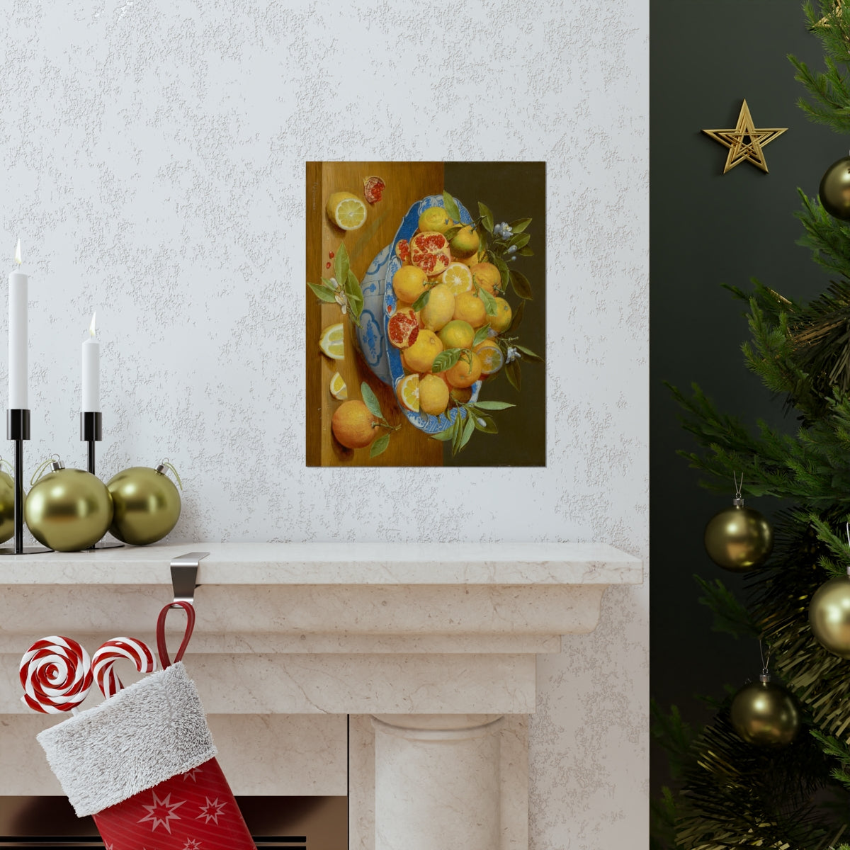 Jacob Van Hulsdonck - Still Life With Lemons Oranges And A Pomegranate Print Poster