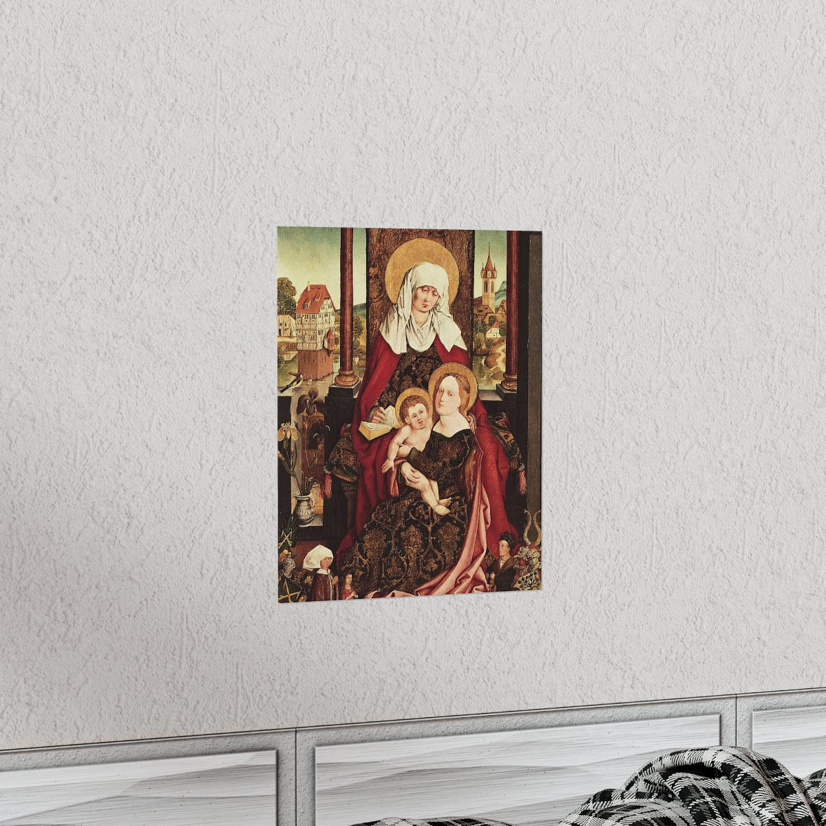 Saint Anne - Grandmother Of The Church - Patron of Housewives Print Poster