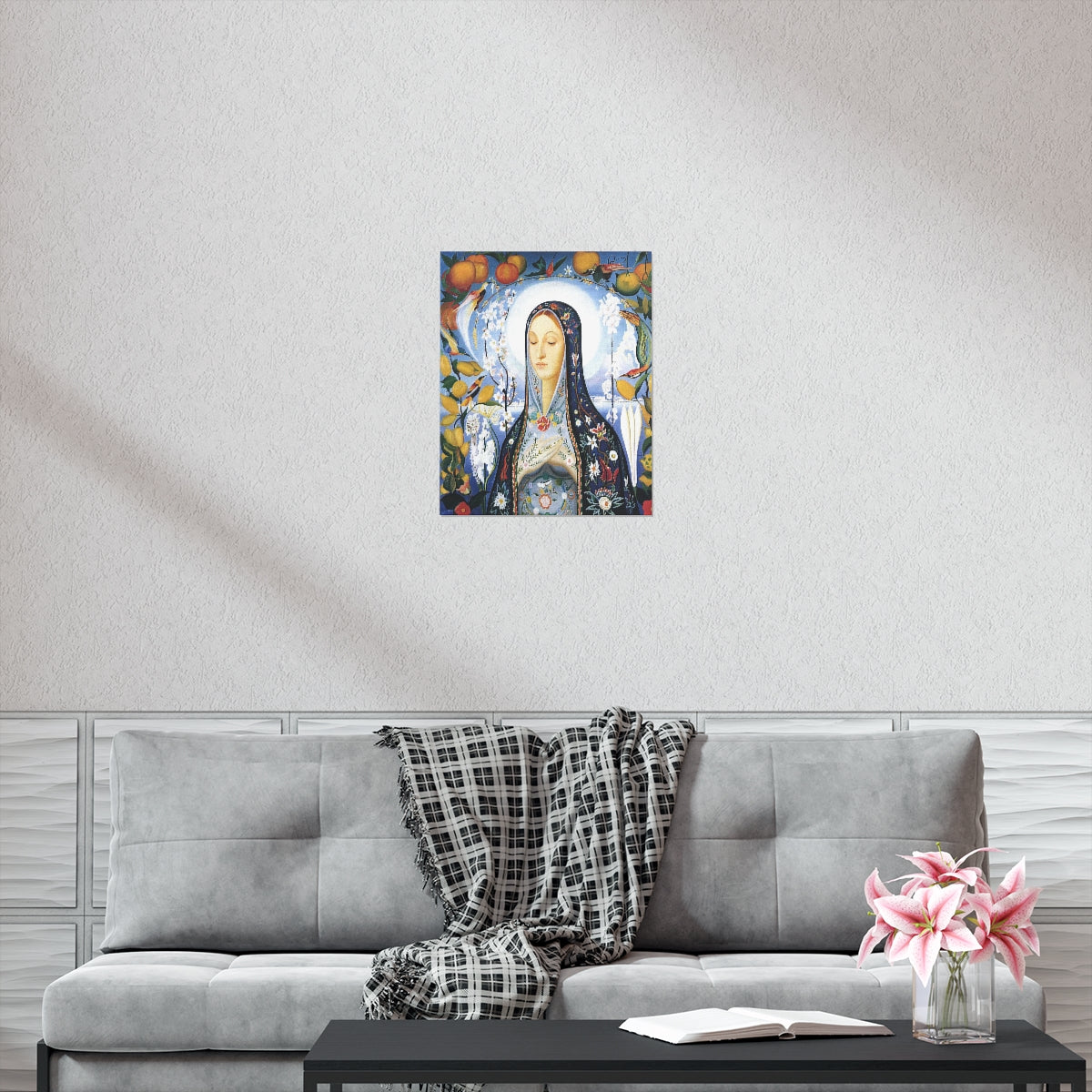 The Virgin Painting By Joseph Stella Print Poster