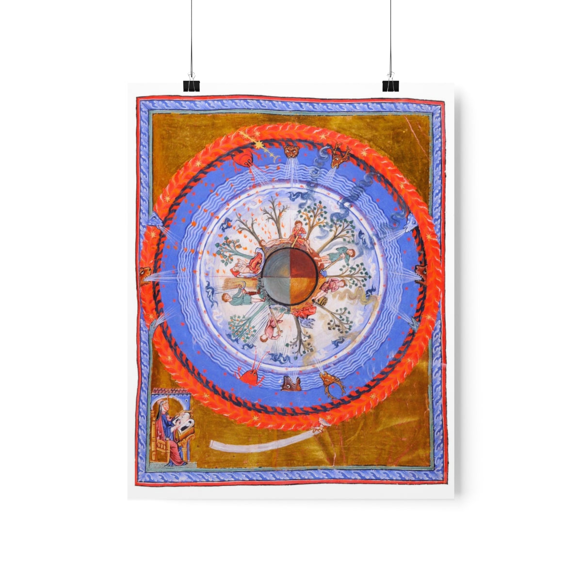 Hildegard Of Bingen Cosmos, Body, And Soul Print Poster
