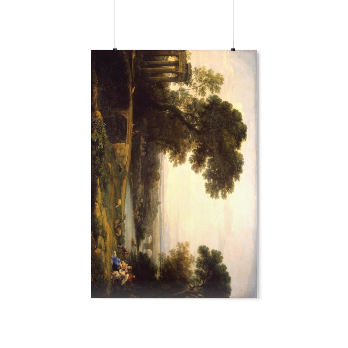 Holy Family Rest On The Flight Into Egypt By Claude Lorrain Print Poster