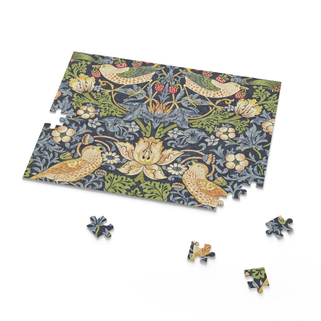 William Morris Strawberry Thief Puzzle (120, 252, 500-Piece) - Art Unlimited