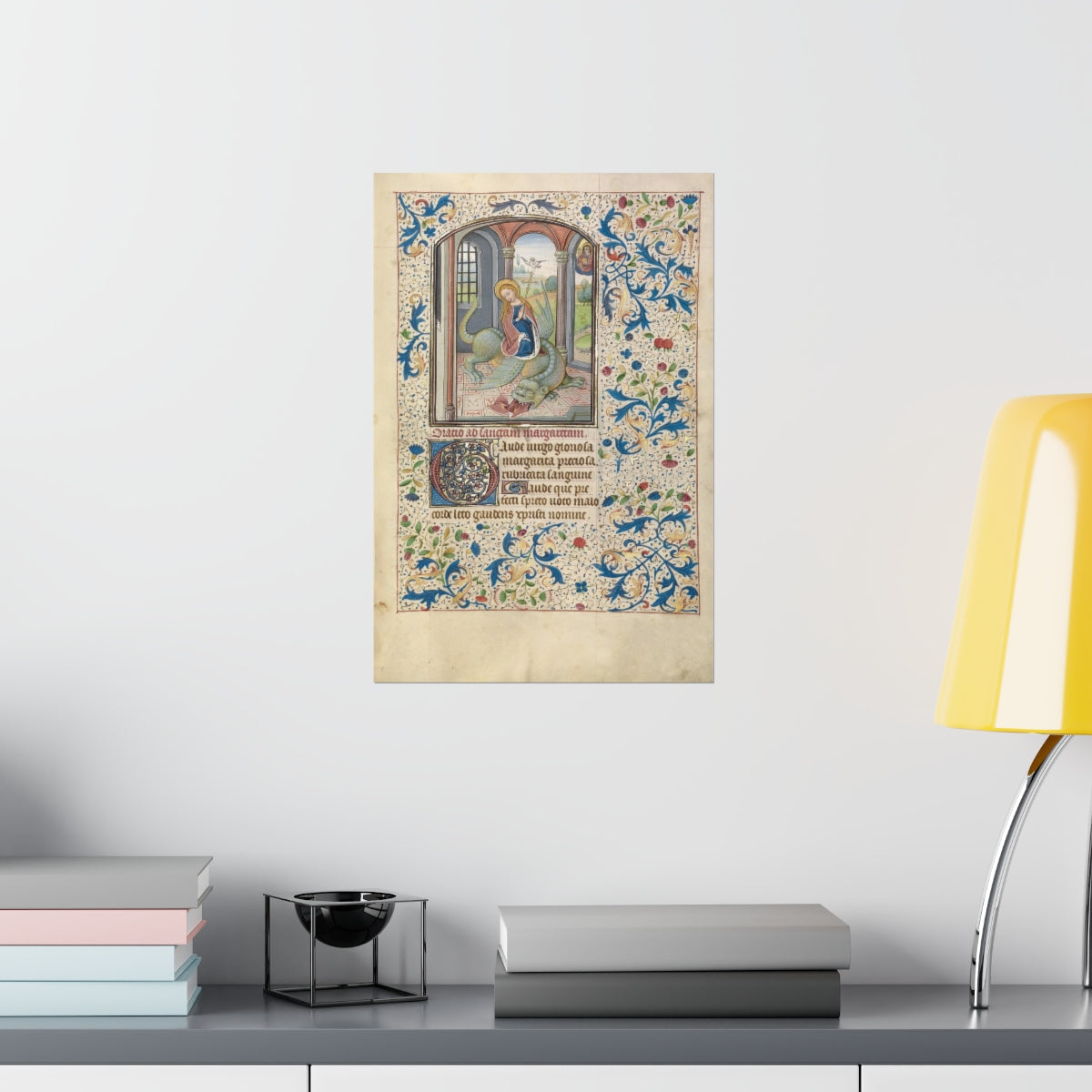 Willem Vrelant Illumination - Saint George And The Dragon Print Poster