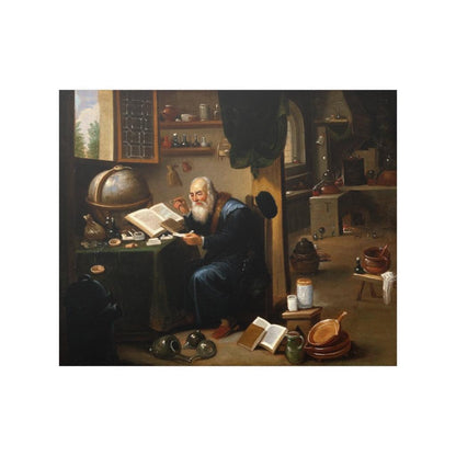 David Teniers An Alchemist In His Laboratory Print Poster - Art Unlimited