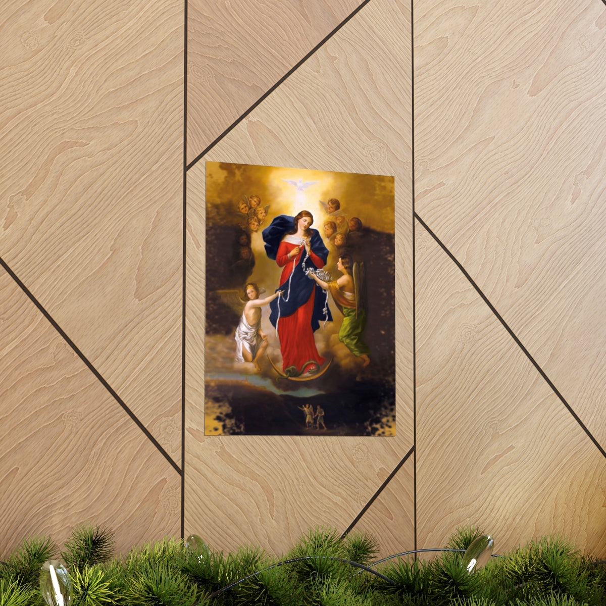 Our Lady Undoer Of Knots Portrait Print Poster