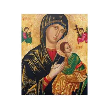 Our Lady Of Perpetual Help Virgin Mary Painting Print Poster - Art Unlimited