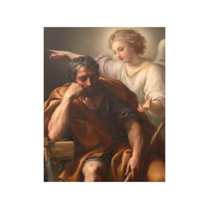 The Dream Of St Joseph By Anton Mengs Print Poster - Art Unlimited