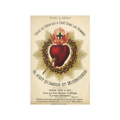 Sacred Heart Of Jesus 1880 - Auguste Martin Print Poster - Art Unlimited