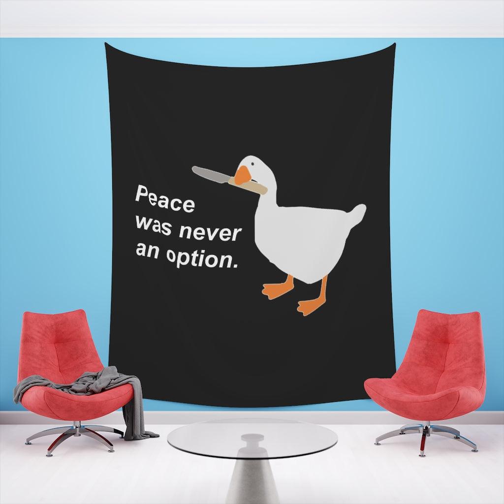 Peace Was Never An Option Wall Tapestry - Art Unlimited