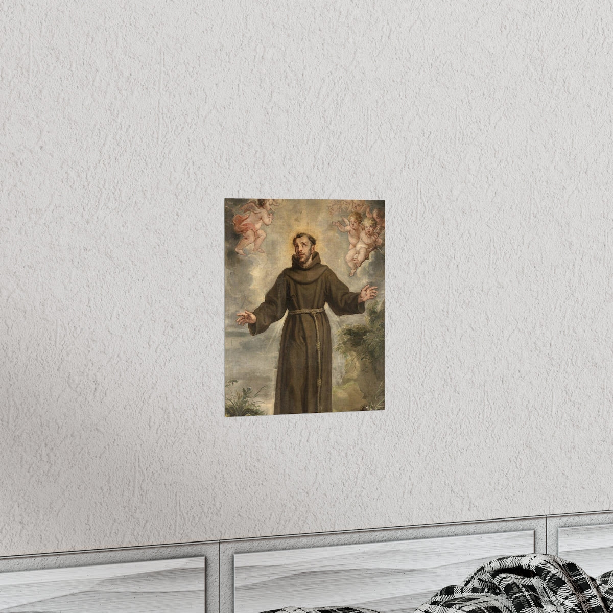 Saint Francis Of Assisi Philip Fruytiers Print Poster