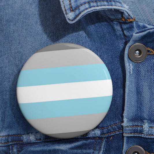 Demigender Pride Flag Pin Button - Art Unlimited