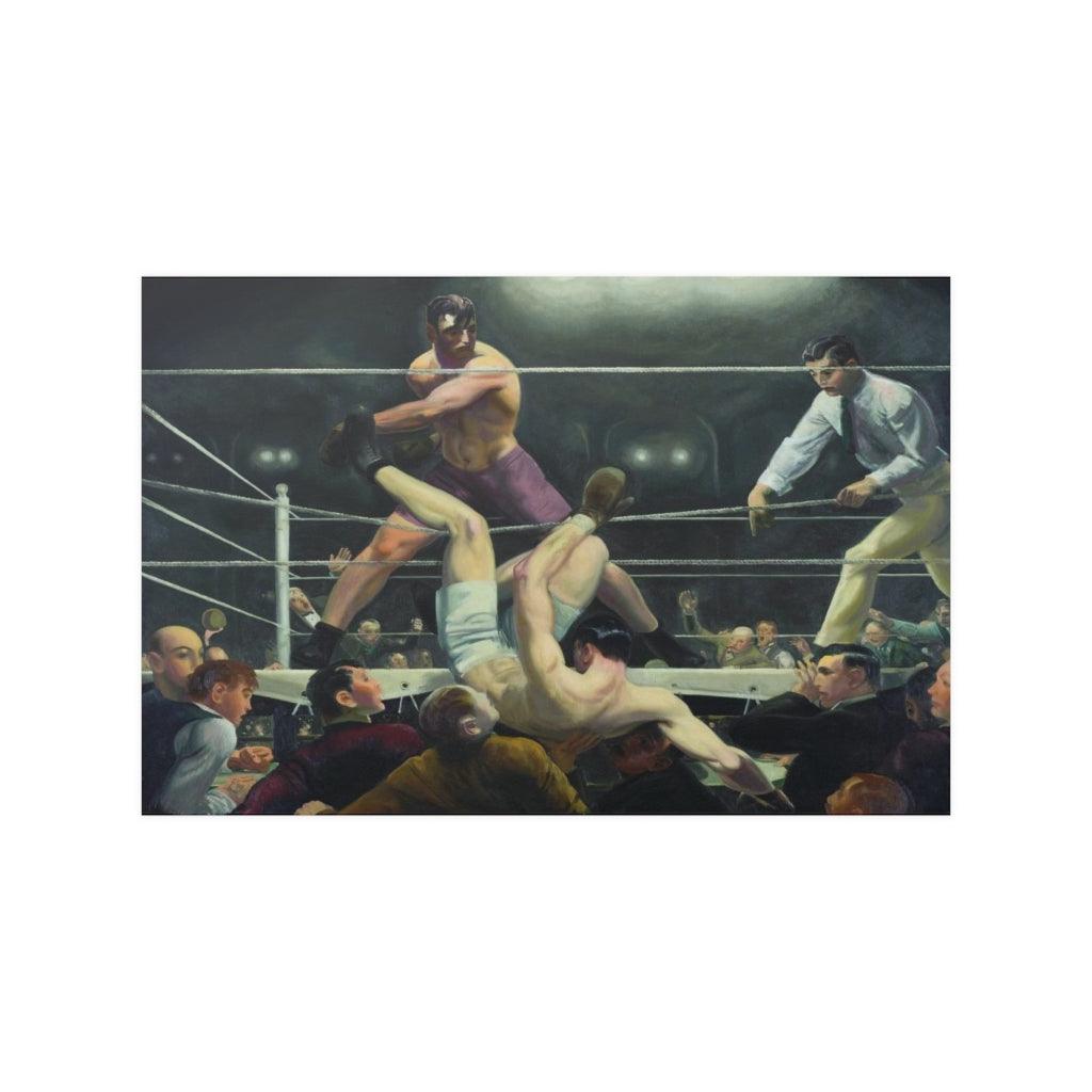 Dempsey And Firpo Painting By George Bellows Print Poster - Art Unlimited