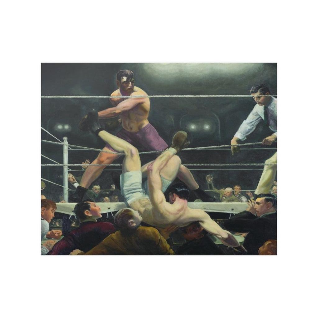 Dempsey And Firpo Painting By George Bellows Print Poster - Art Unlimited