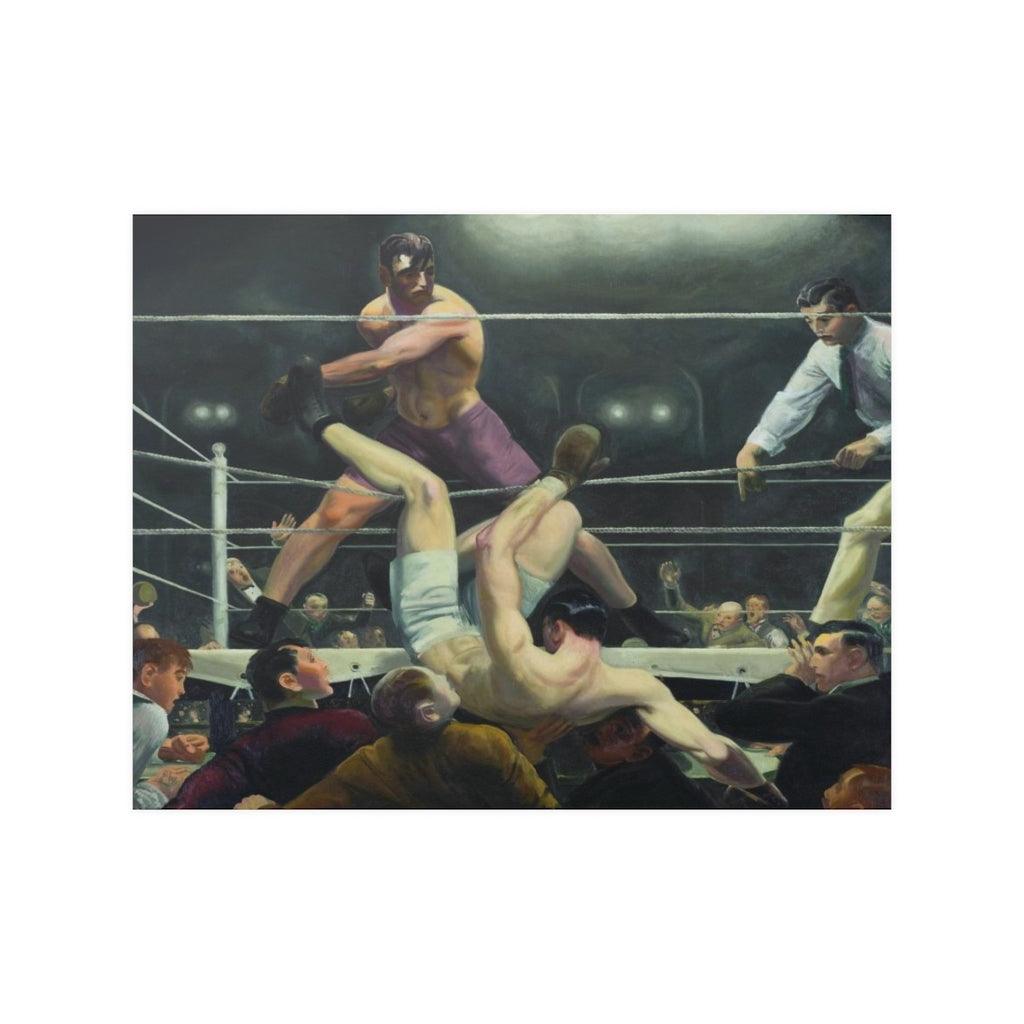 Dempsey And Firpo Painting By George Bellows Print Poster - Art Unlimited