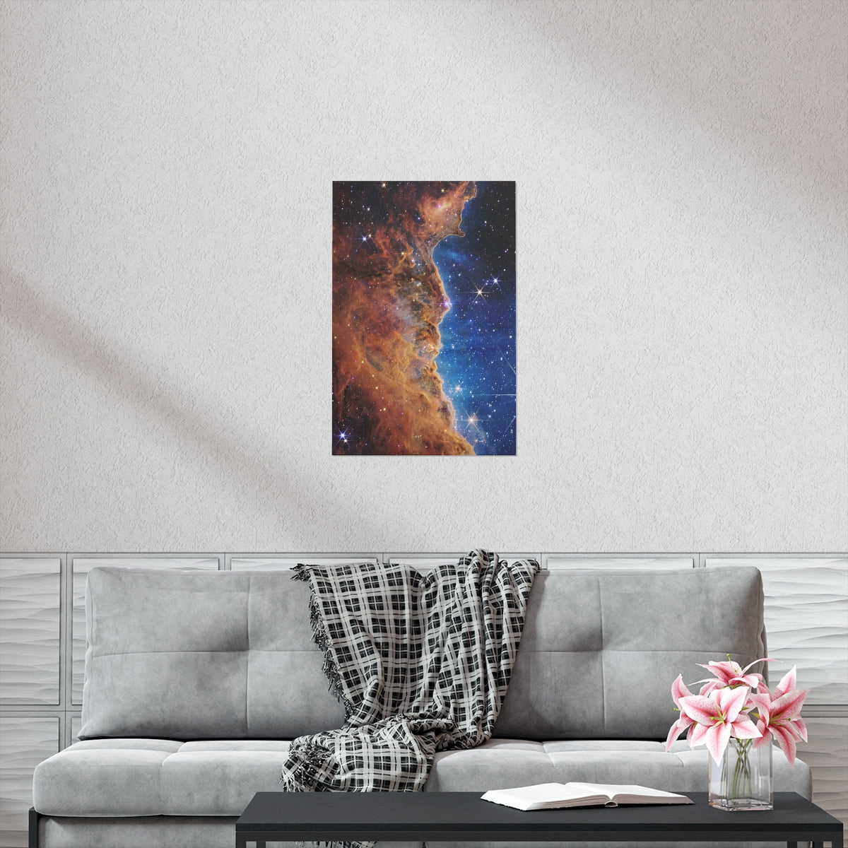 Carina Nebula Deep Field - James Webb Space Telescope Print Poster