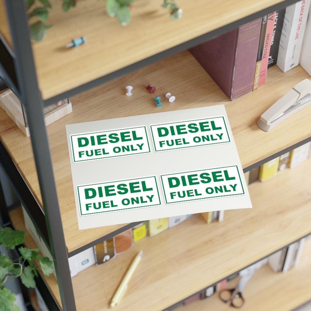 Diesel Fuel Only Sticker Sheet - Art Unlimited