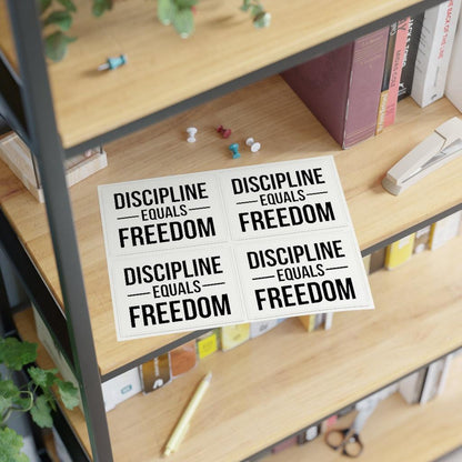 Discipline Equals Freedom Sticker Sheet - Art Unlimited