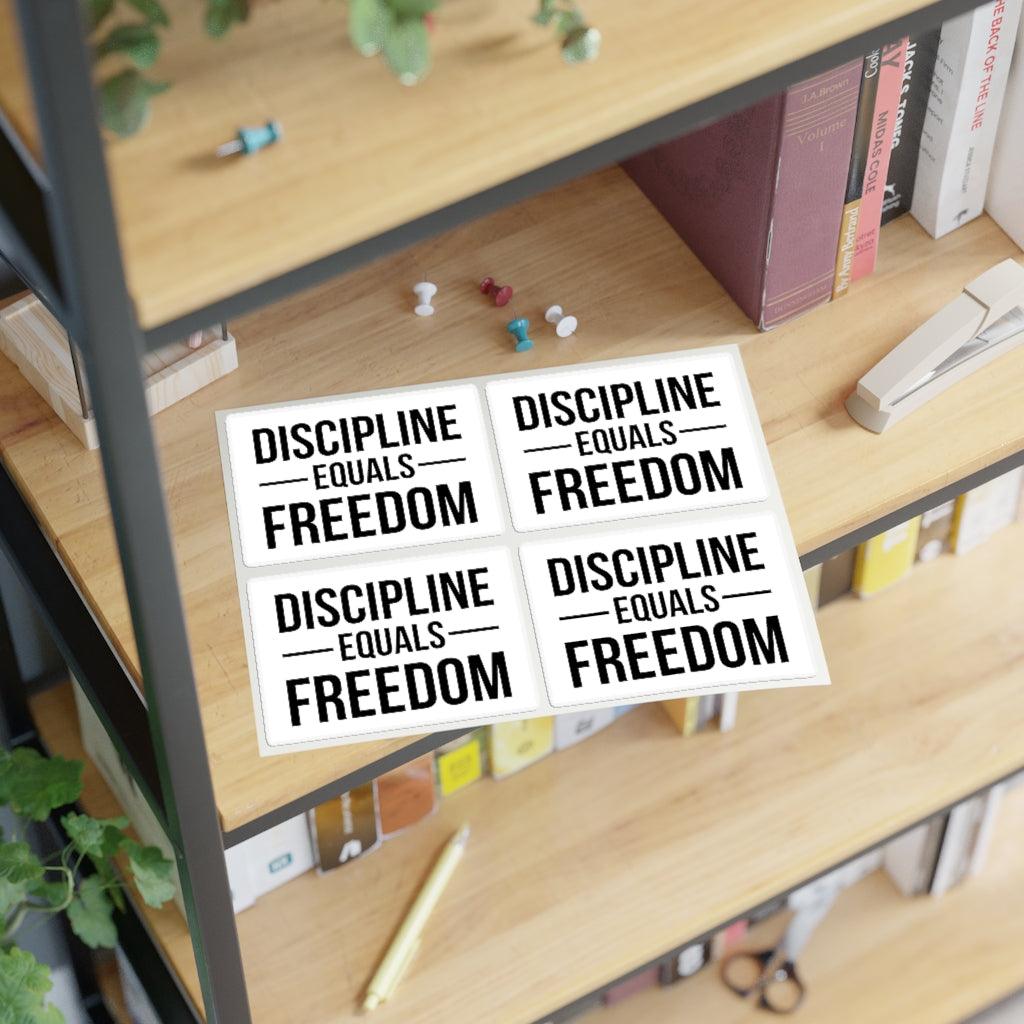 Discipline Equals Freedom Sticker Sheet - Art Unlimited