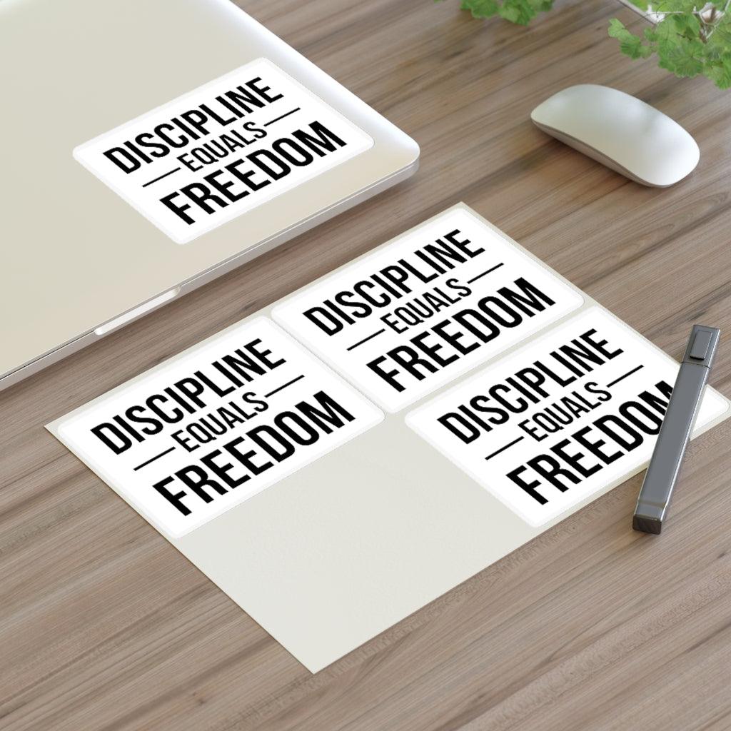 Discipline Equals Freedom Sticker Sheet - Art Unlimited