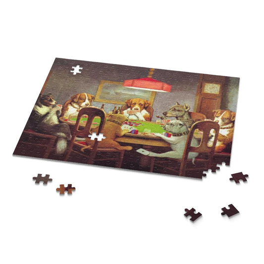 Dogs Playing Poker A Friend In Need Puzzle - Art Unlimited