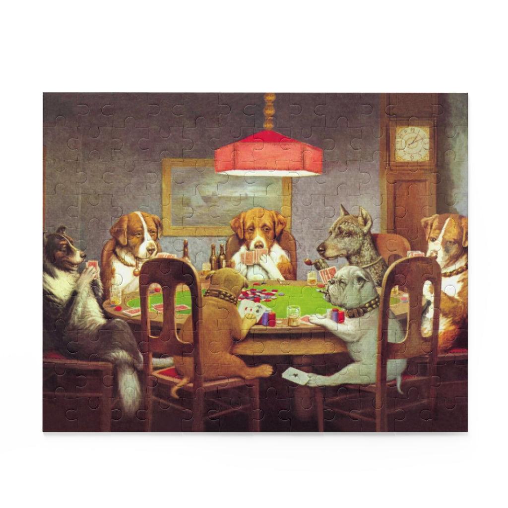 Dogs Playing Poker A Friend In Need Puzzle - Art Unlimited