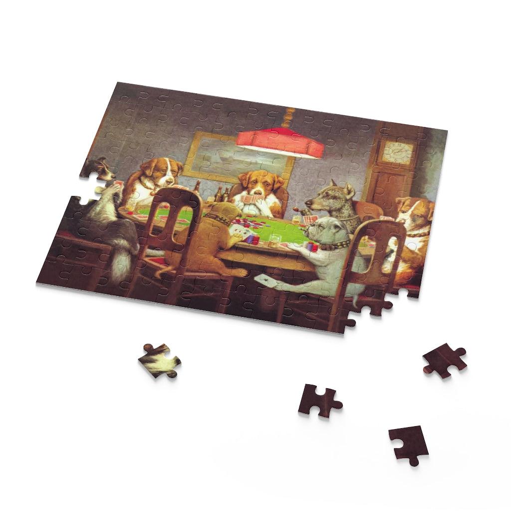 Dogs Playing Poker A Friend In Need Puzzle - Art Unlimited