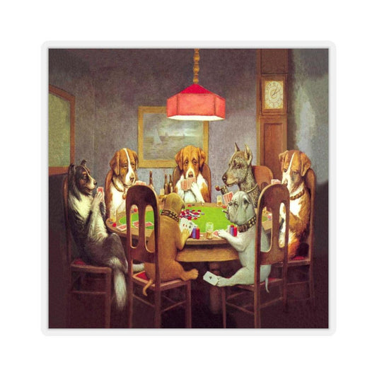 Dogs Playing Poker A Friend In Need Sticker - Art Unlimited