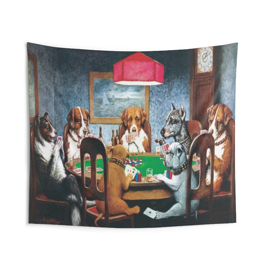 Dogs Playing Poker A Friend In Need Wall Tapestry - Art Unlimited
