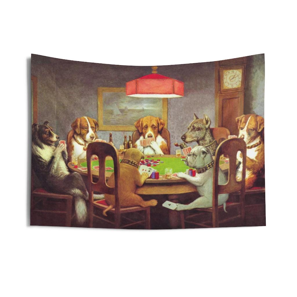 Dogs Playing Poker A Friend In Need Wall Tapestry - Art Unlimited