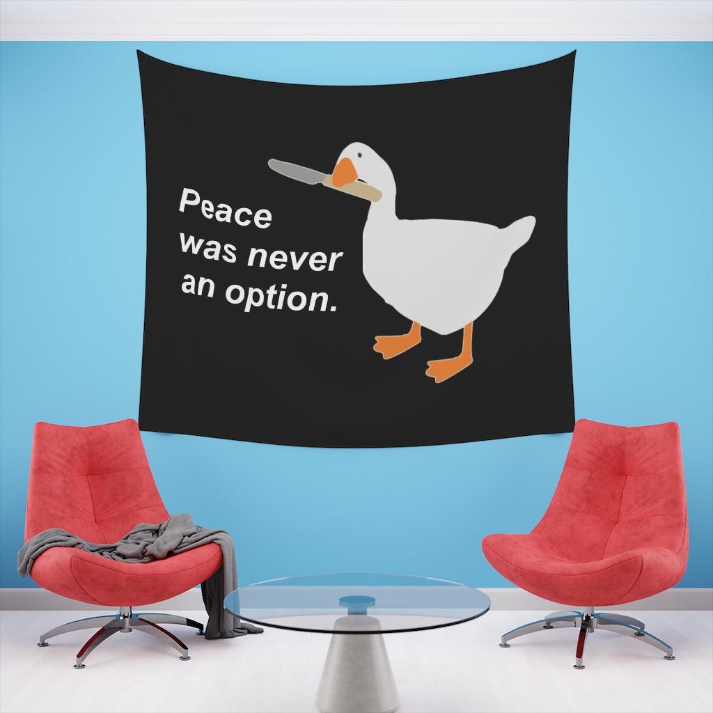 Peace Was Never An Option Wall Tapestry - Art Unlimited