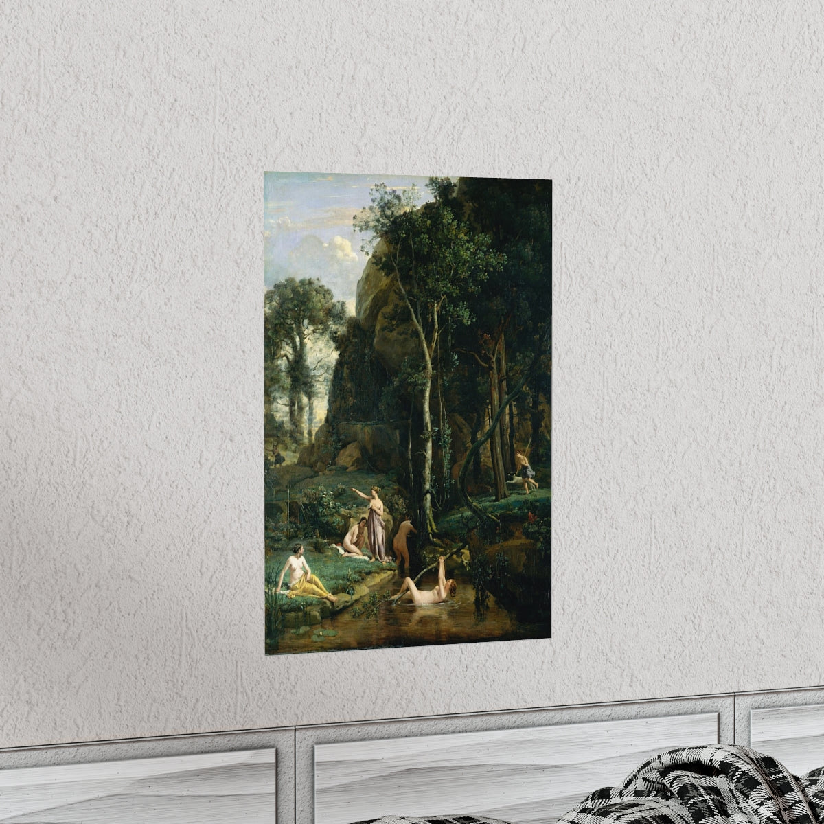 Camille Corot - Diana And Actaeon (Diana Surprised At Her Bath) Print Poster